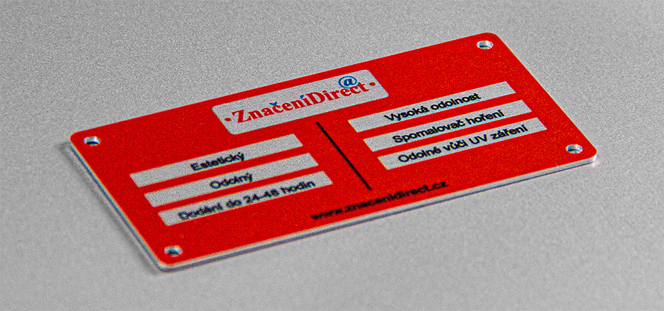 Aluminium labels