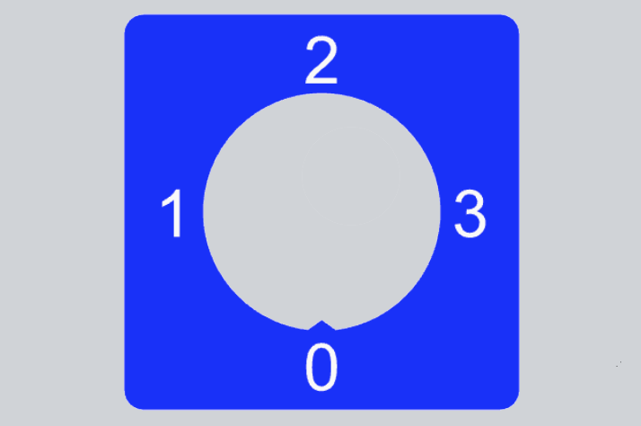 Plastic switch sign