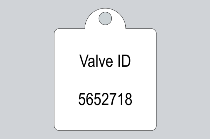 Hanger Style Valve Tag