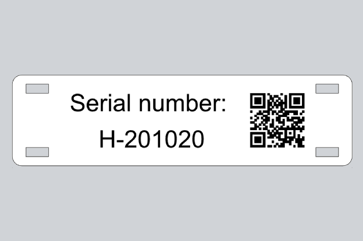 QR kód kabelové značky